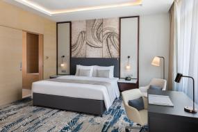 Suite Familiar de 1 dormitorio con vistas al mar y happy hour, Wyndham Dubai Deira